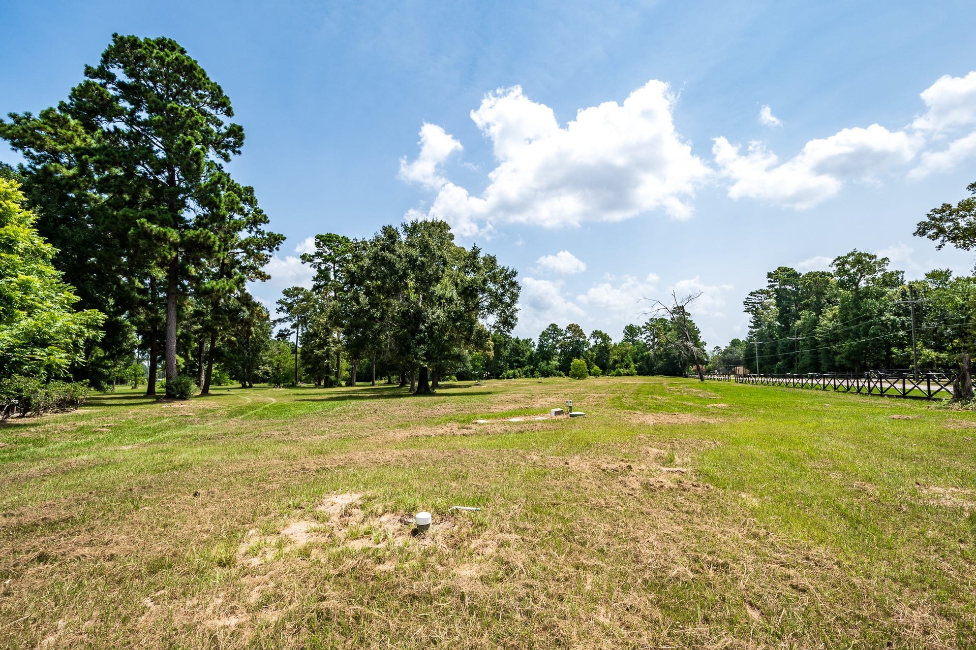 16111 Porter Lane, Porter, TX 77365 Lush green lot with mature trees, offering a serene and picturesque setting perfect for building your dream homeor multiple homes.
