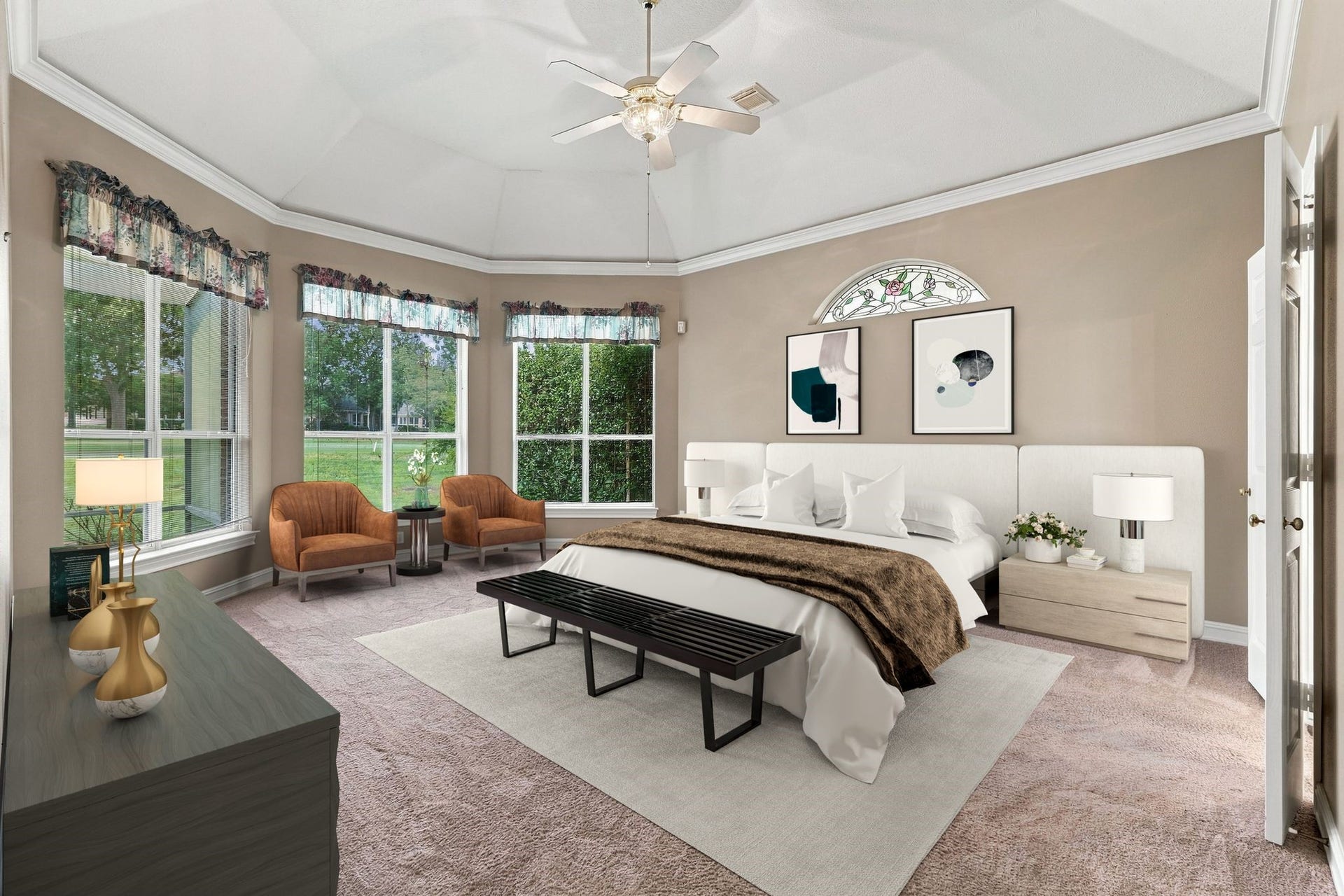 299 Wedgewood Drive, Montgomery, TX 77356 Fairway view from primary allow for a peaceful retreat