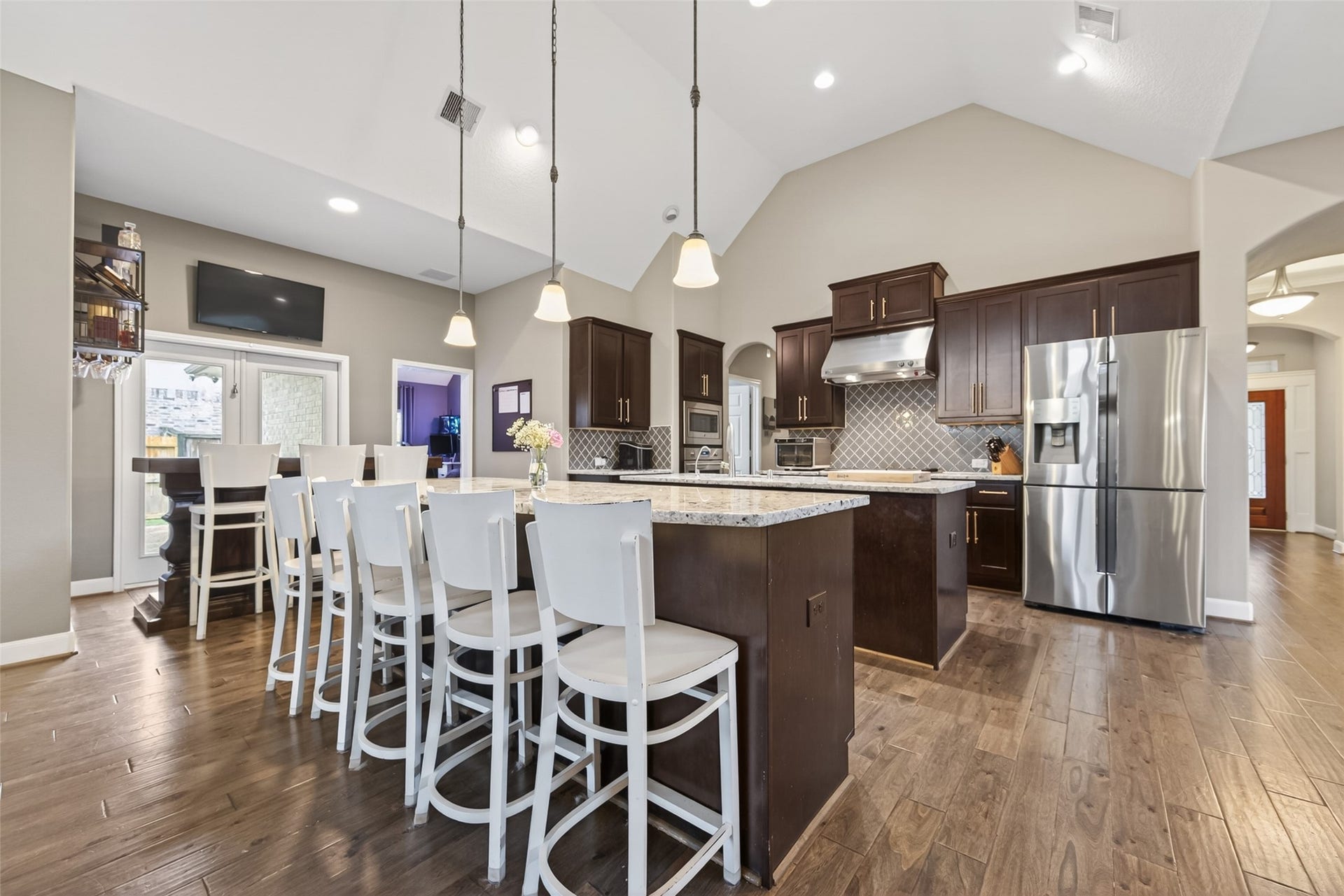 19610 Pecos Bend Court, Cypress, TX 77433 The double island is perfect for entertaining while you prep while still being involved.