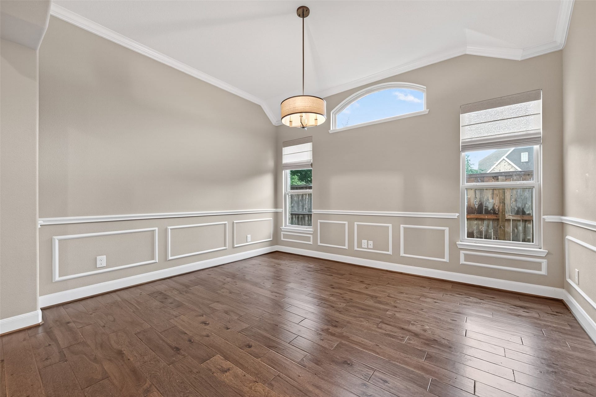 19610 Pecos Bend Court, Cypress, TX 77433 This room can fit a 7 ft dining table with plenty of room for more decorative furniture or cabinetry.