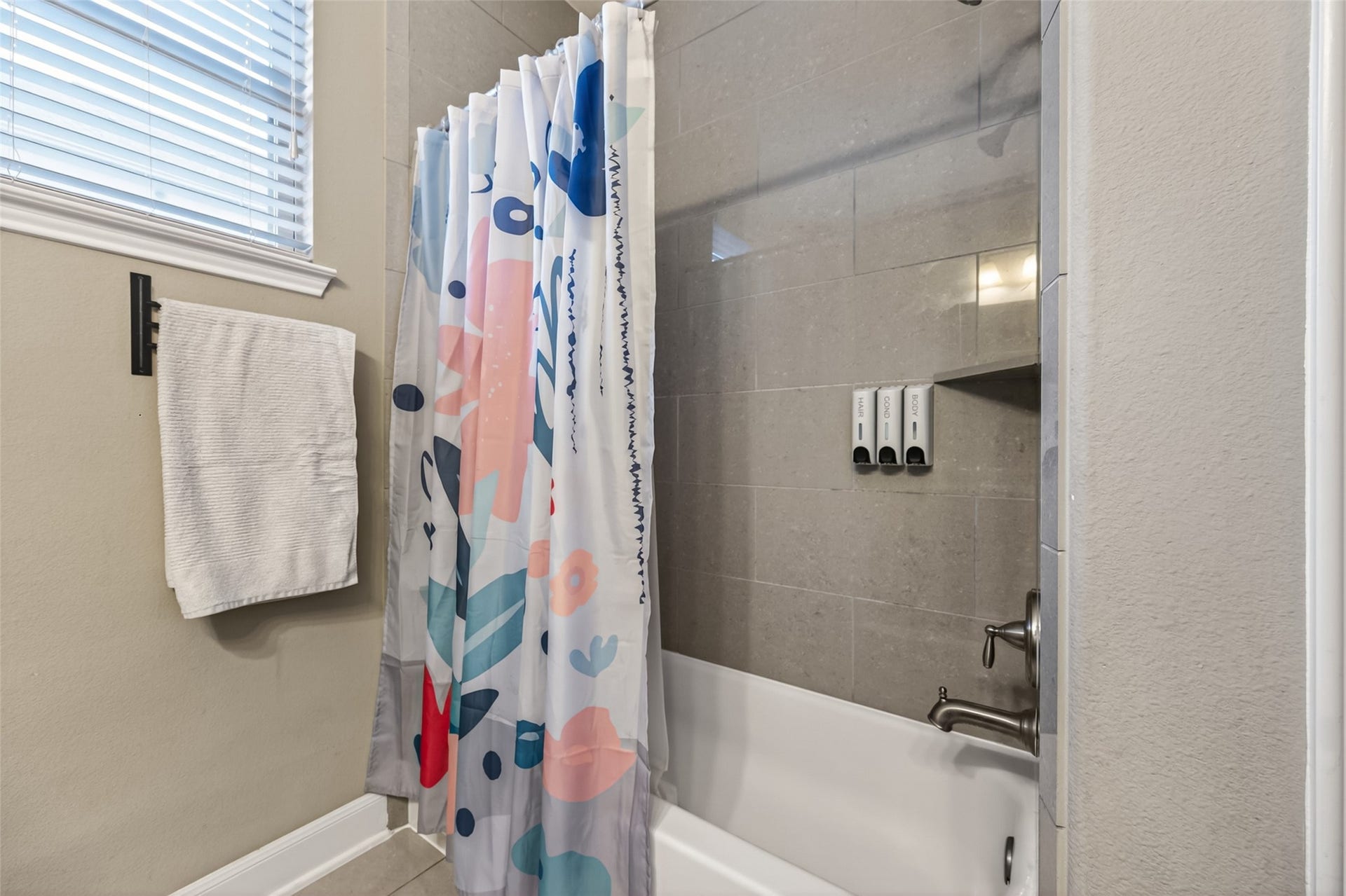 19610 Pecos Bend Court, Cypress, TX 77433 Upgraded tile laid in the shower.