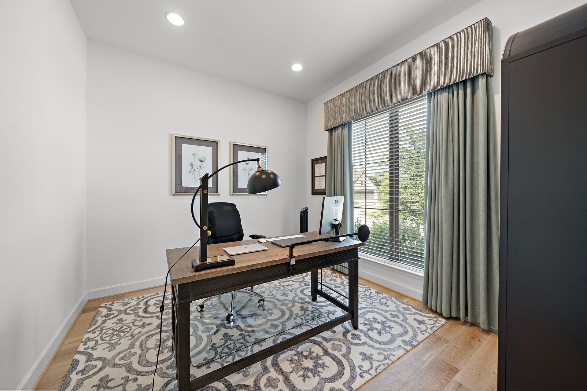 16943 Lupine Meadow Lane, Humble, TX 77346 Designated study with french doors at the front of home