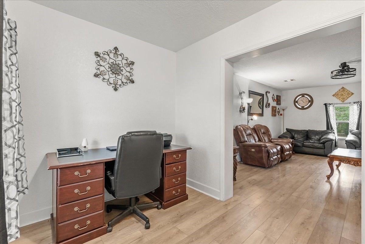 5201 Main Street, Santa Fe, TX 77510 Nice study tucked off the family room or can be a separate dining area
