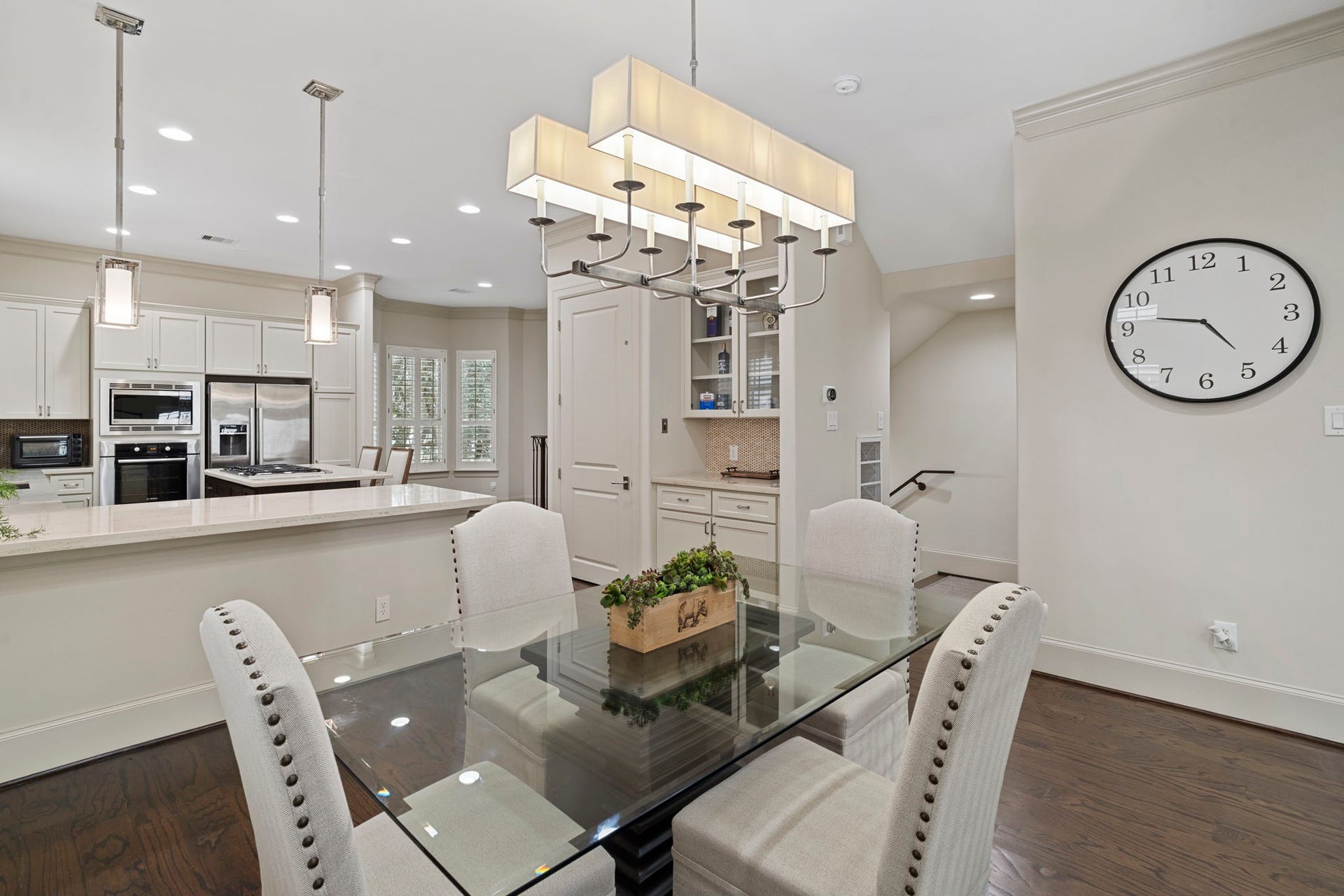 15931 Morgan Street, Sugar Land, TX 77478 Centrally positioned, the private elevator, pictured in the center of this photo, makes moving between levels easy and convenient.