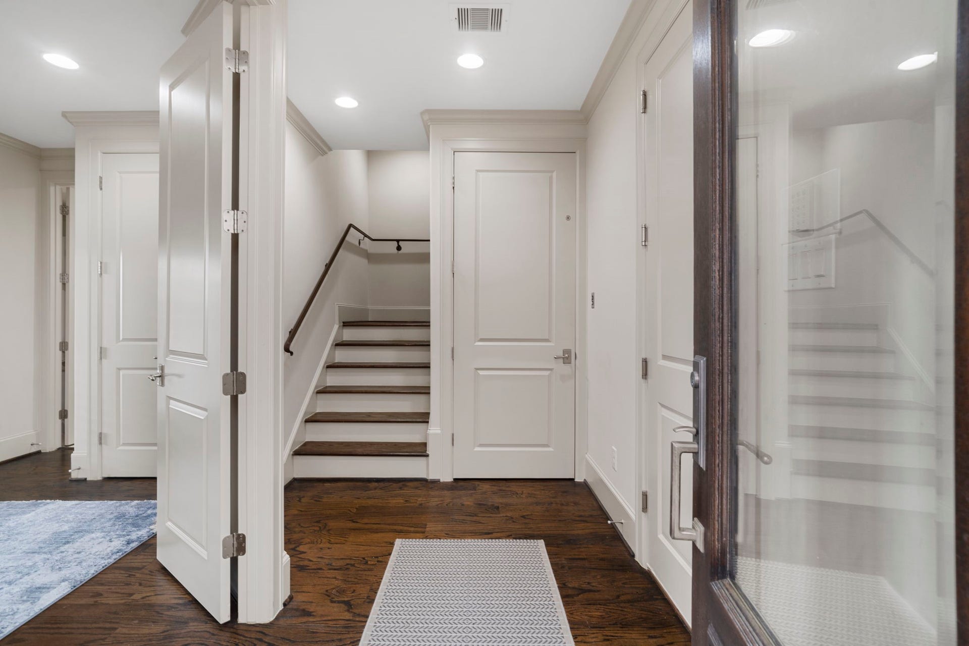 15931 Morgan Street, Sugar Land, TX 77478 Upon entering, a spacious entryway welcomes you, with an elevator providing access to the upper levels.