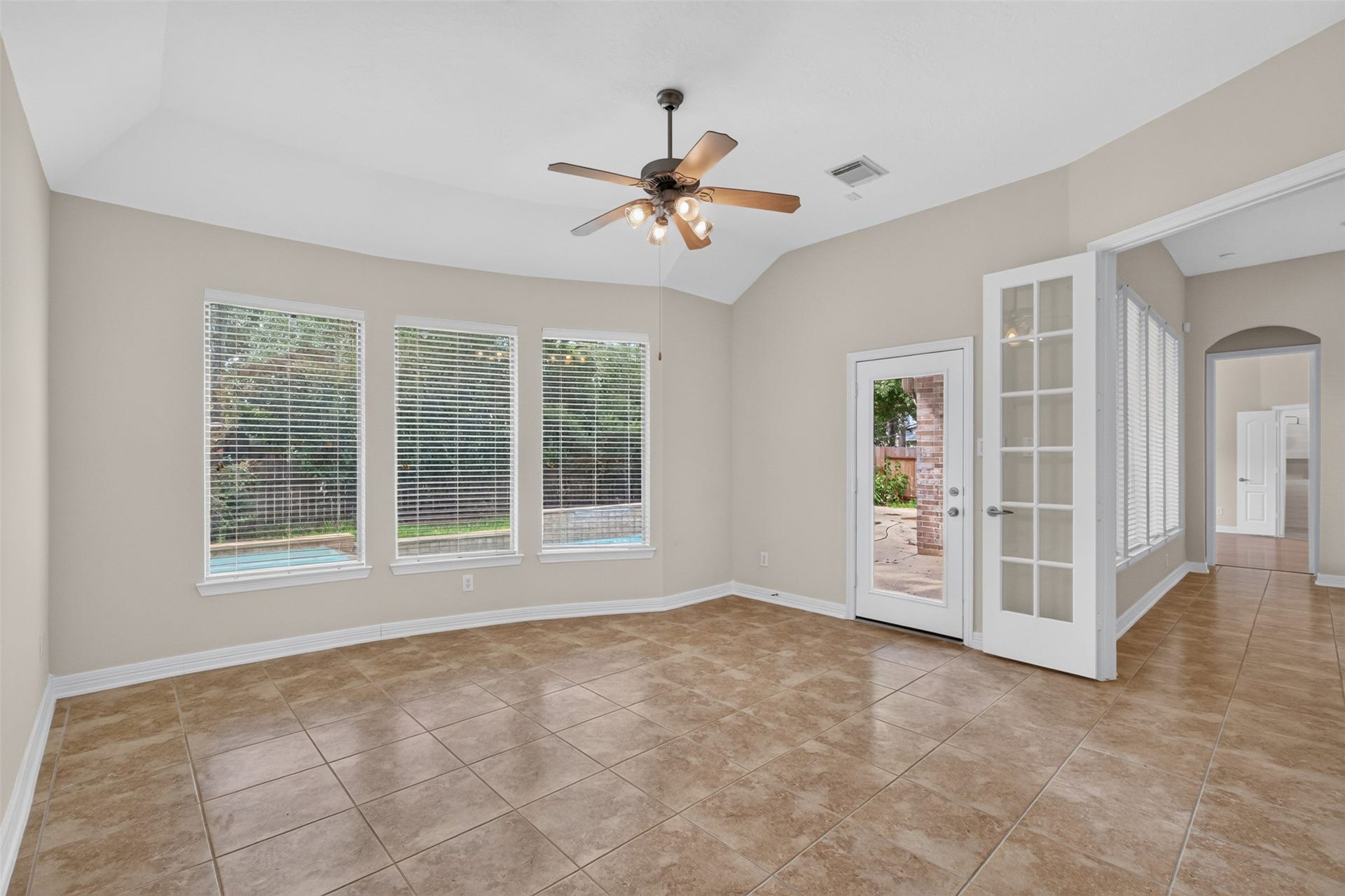 5923 Scarlett Bay Court, Katy, TX 77450 Study with view of pool