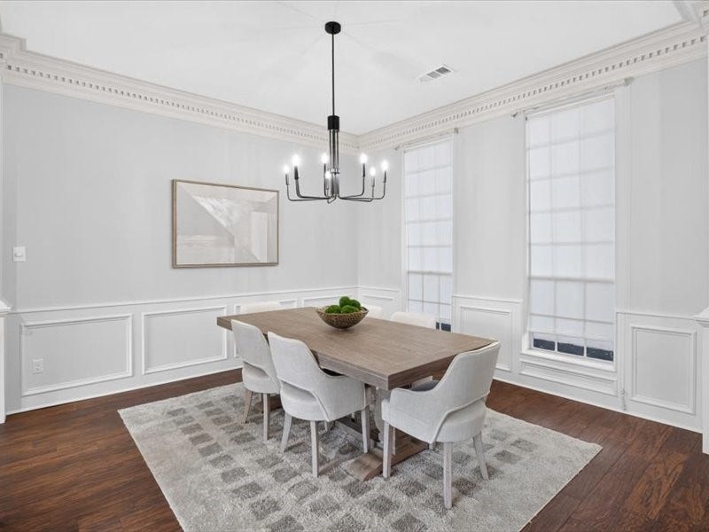 32719 Weybridge Street, Fulshear, TX 77441 A dedicated dining room is open to the living area making entertaining easy.