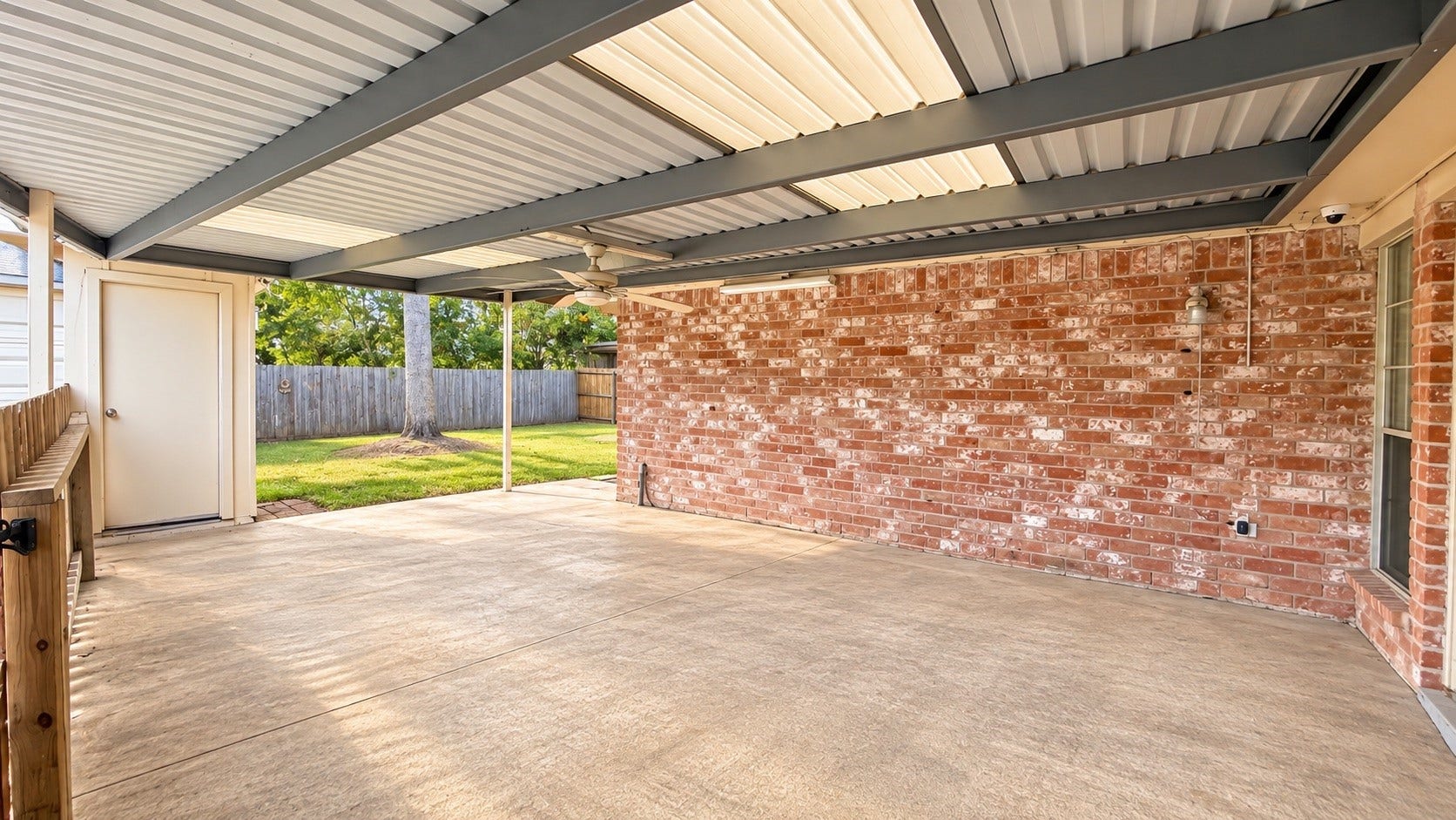 12314 Dorrance Lane, Meadows Place, TX 77477 Good sized patio for entertaining guess or a great place to sit and relax.