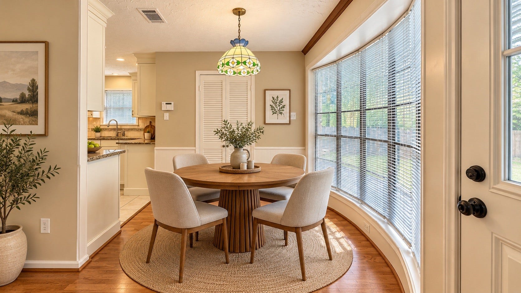 12314 Dorrance Lane, Meadows Place, TX 77477 Virtually staged breakfast area.