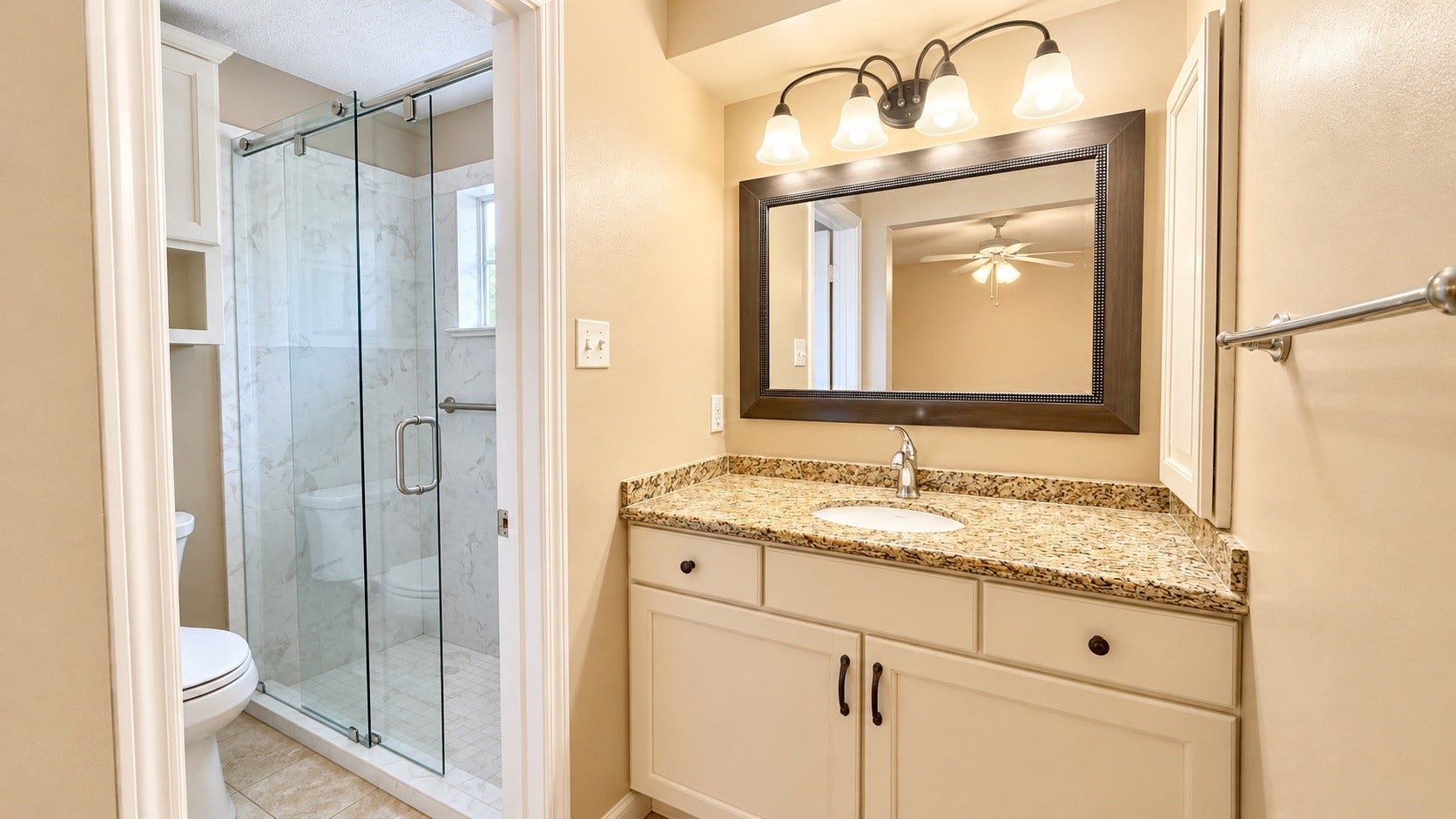 12314 Dorrance Lane, Meadows Place, TX 77477 Primary bathroom area.