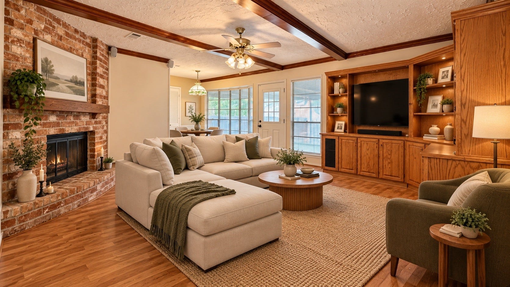 12314 Dorrance Lane, Meadows Place, TX 77477 Virtually staged living room.