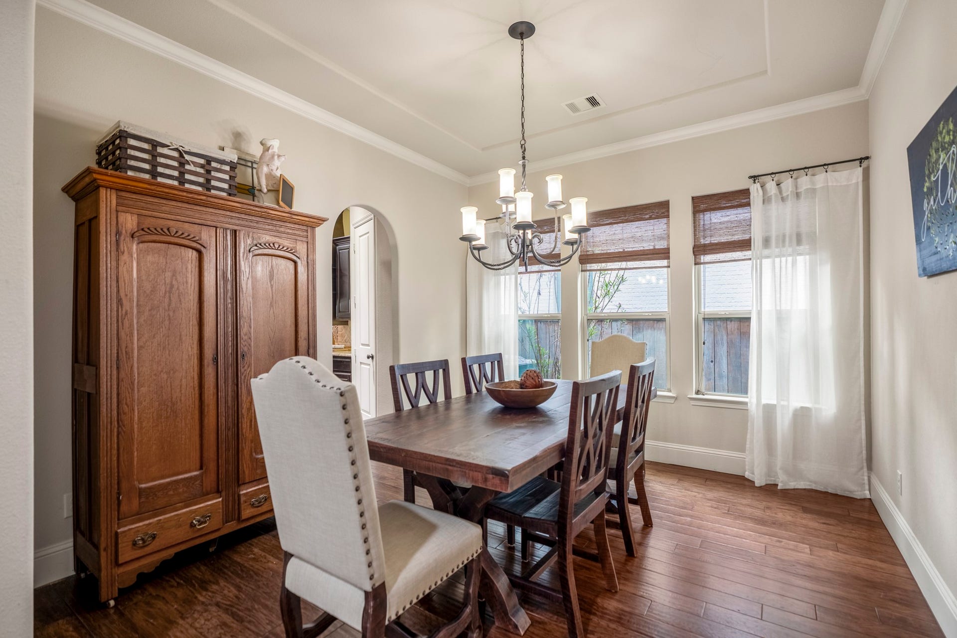 A dedicated dining space is the perfect setting for intimate dinners and larger celebrations.