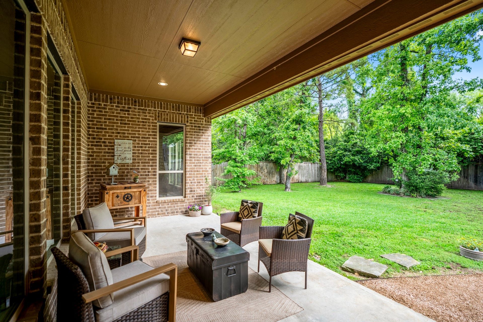 Step outside to your covered patio and 11,000+ square foot lot.