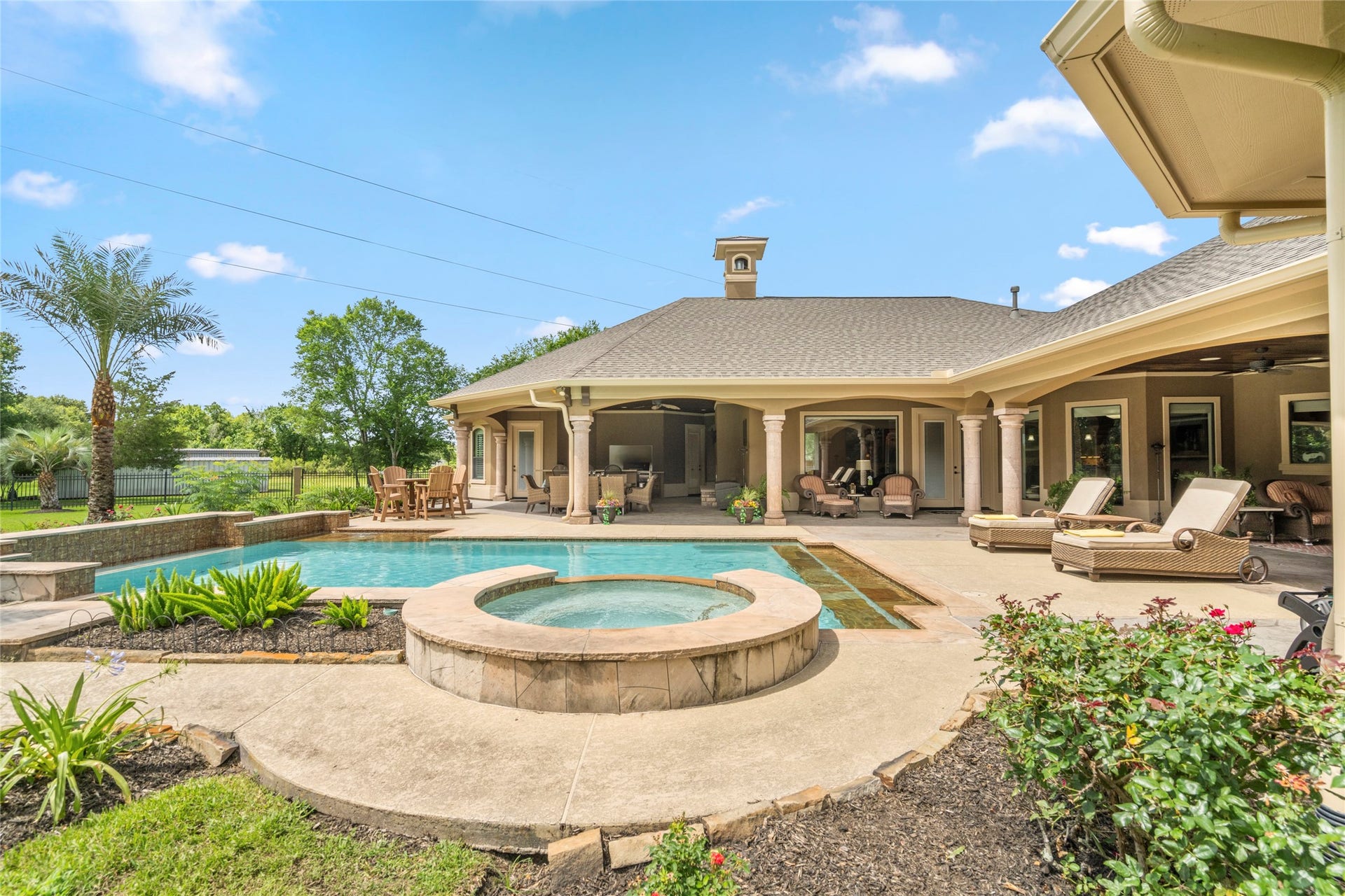 The spa is great for unwinding after a long day or take a refreshing dip in the pool.