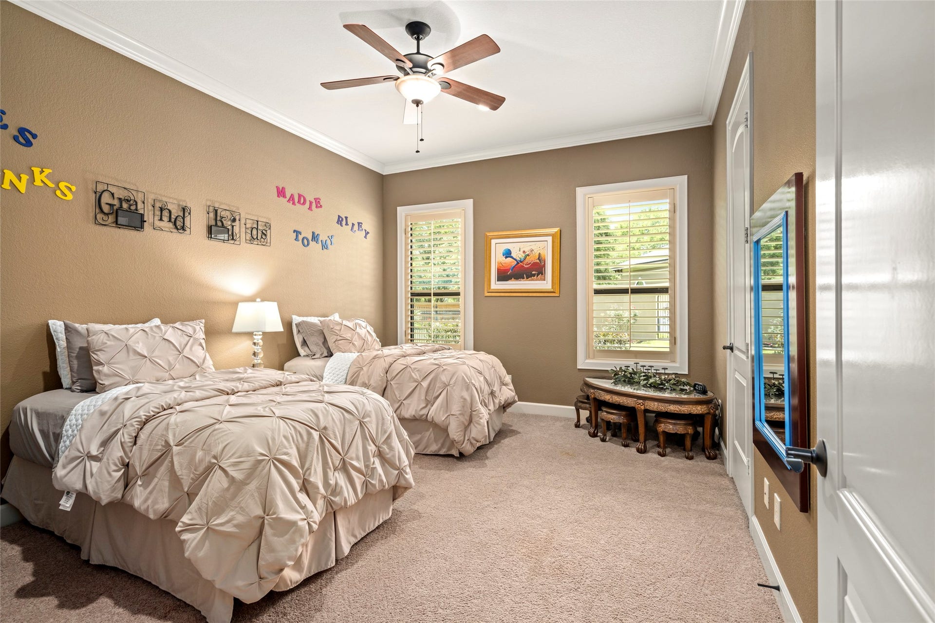 The other secondary bedroom is spacious also.