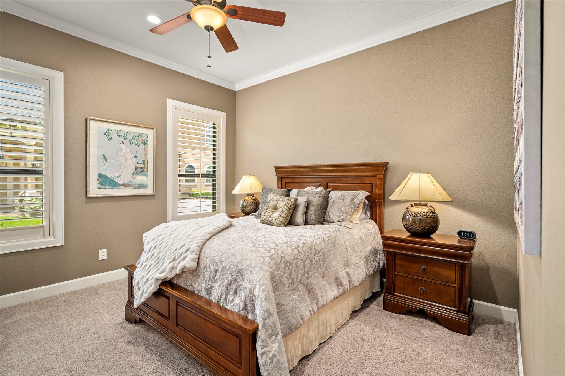 A secondary bedroom makes this spacious home perfect for a large family.