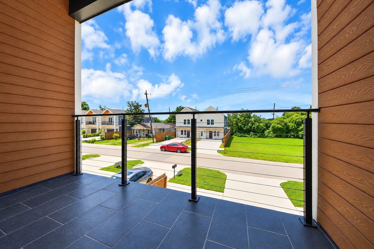 Step outside to Unit Cs private balconyan inviting extension of the living space for fresh air and relaxation.
