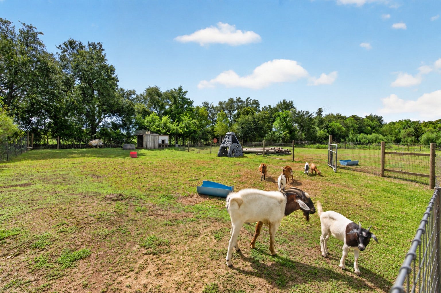 4933 1/2 Powers Ln, Alvin, TX 77511 Gate leading to the back portion of the fenced property.