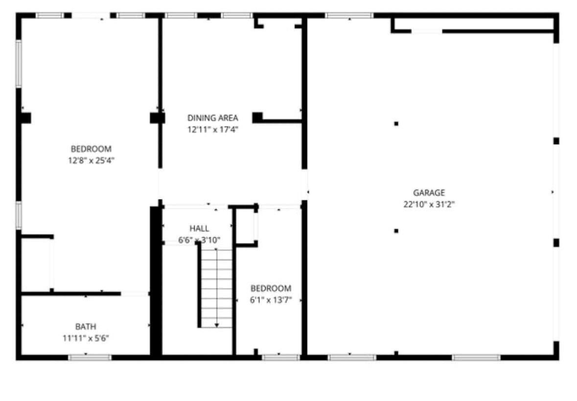 4509 Country Club Drive, Dickinson, TX 77539 Where is says "Dining Area", a portion of that has been closed off and turned into a 4th bedroom with closet. The "6x13 Bedroom" is an open area that could be used as a craft room or small study.
