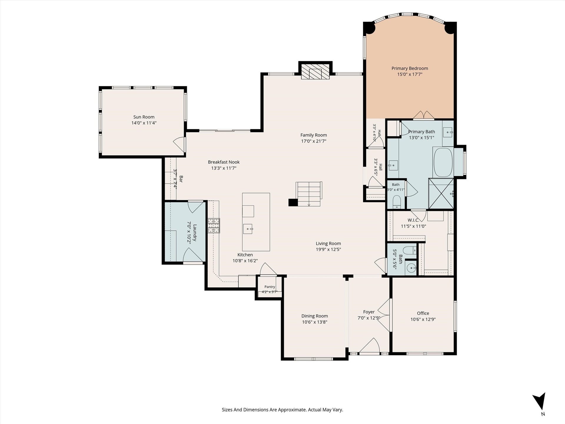 13819 Majestic Spring Lane, Humble, TX 77396 First Floor Plan