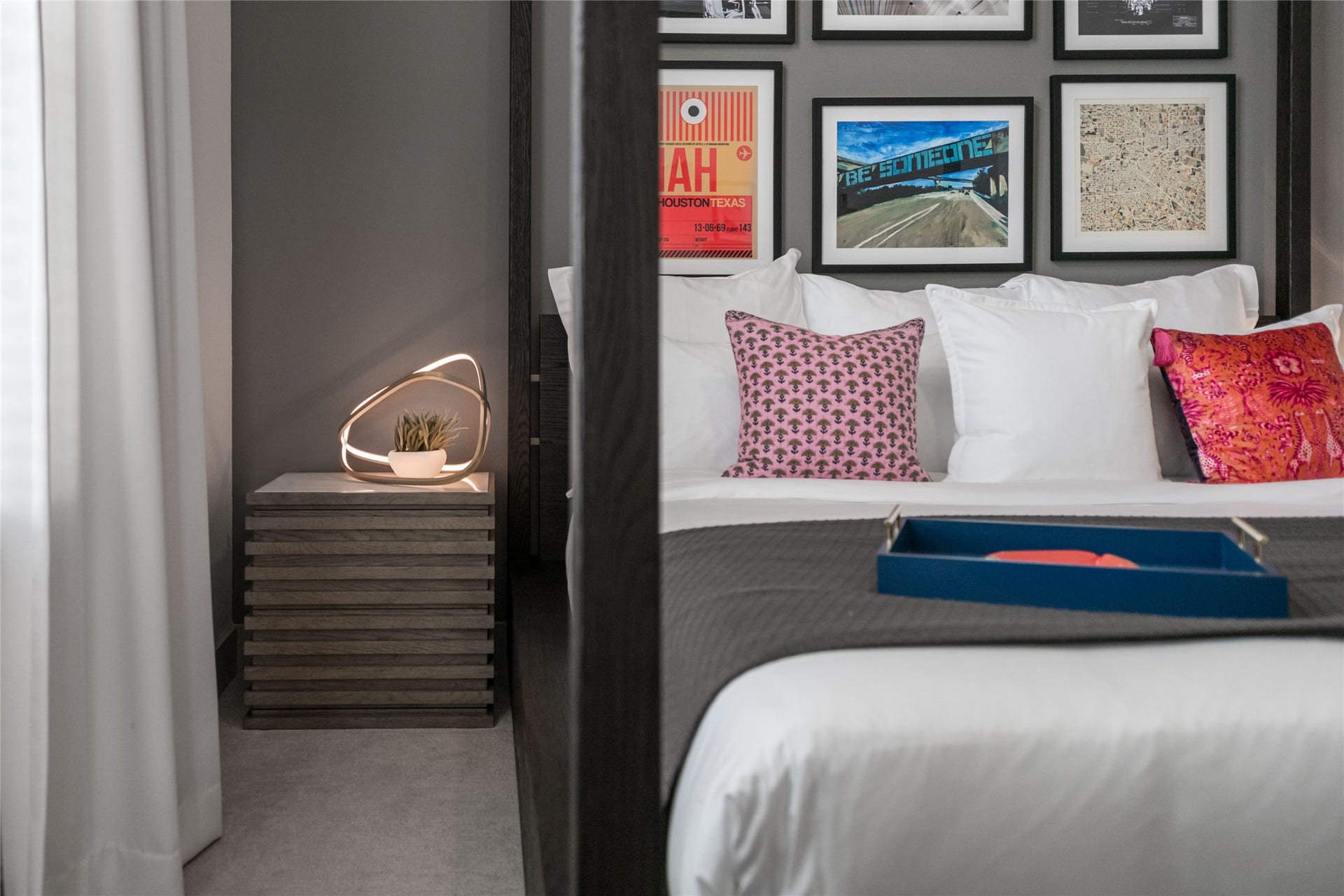 Sometimes it's the thoughtful details that make a room feel special. Soft textures, gentle bedside lighting, and space for your personal touches create an intimate retreat you'll look forward to returning to every evening.