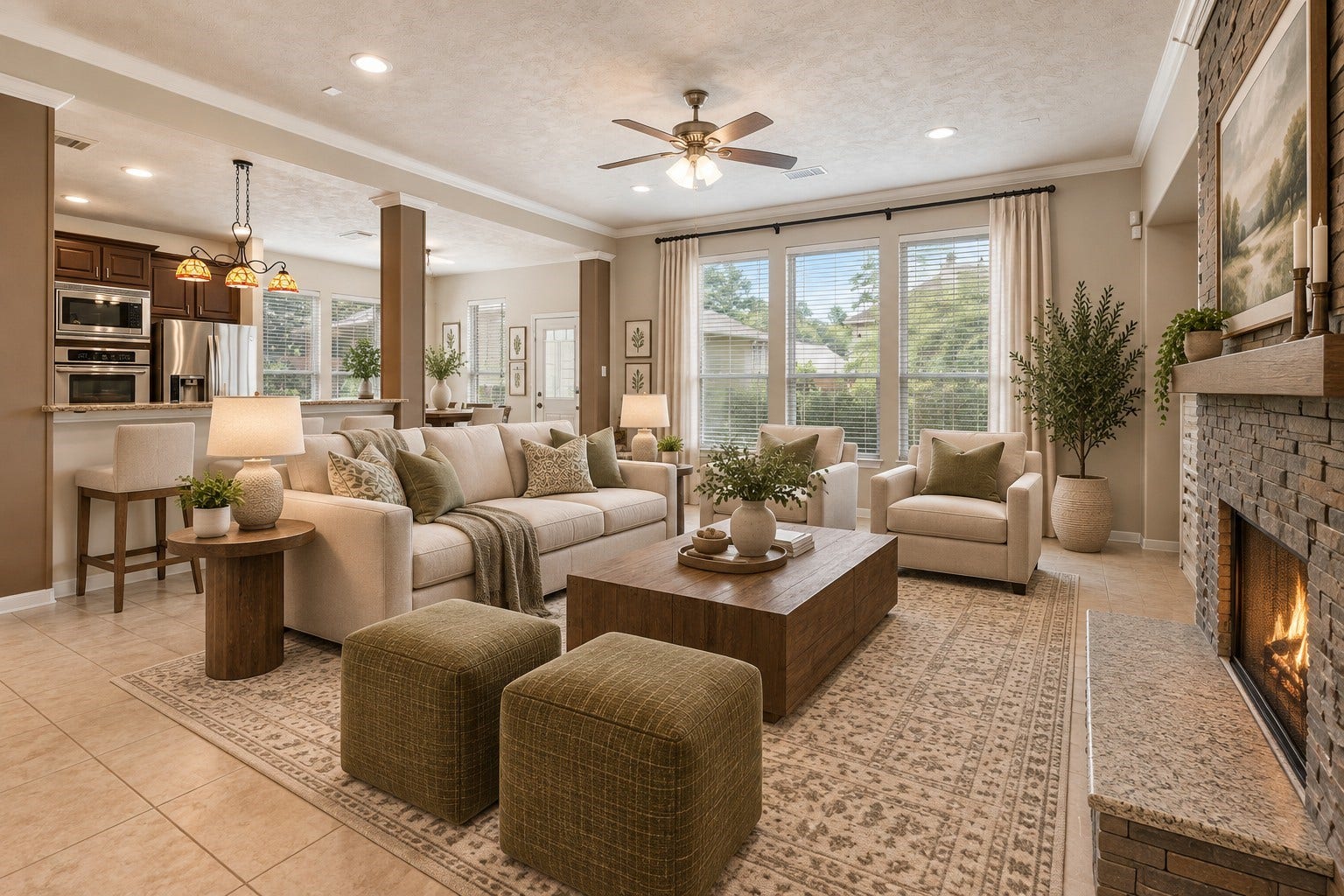 14 N Bardsbrook Circle, The Woodlands, TX 77382 *Virtually staged*