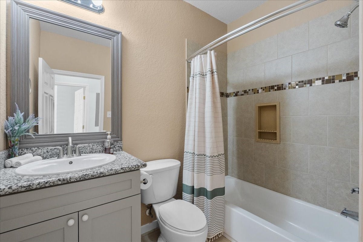 1012 22nd Street, #D, Dickinson, TX 77539 First bath is tastefully remodeled