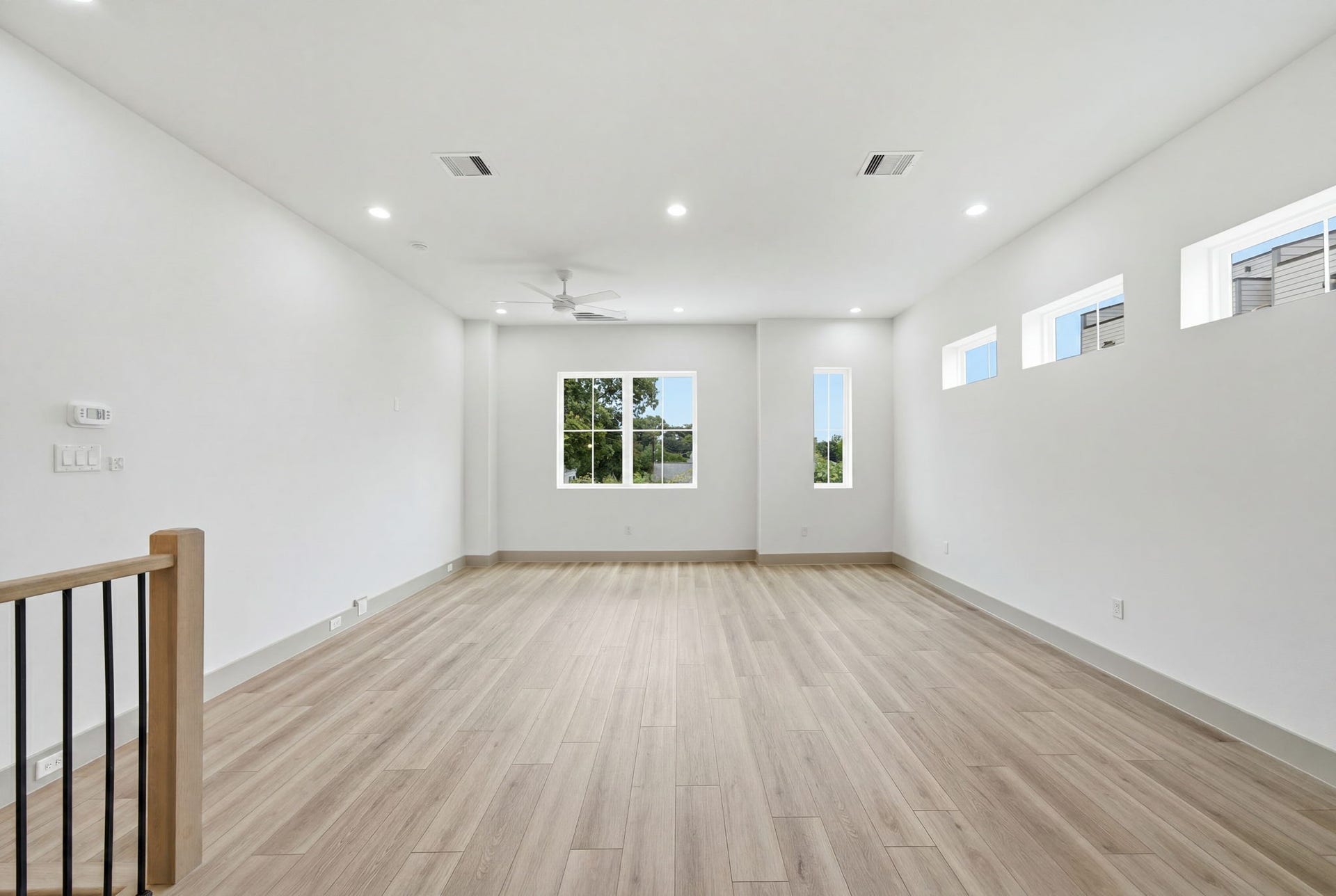 1116 Weiss Street, Houston, TX 77009 Welcome Home to 1116 Weiss! Virtually staged - Walk up to the second floor to the spacious Living Room. Plenty of windows letting in natural light!