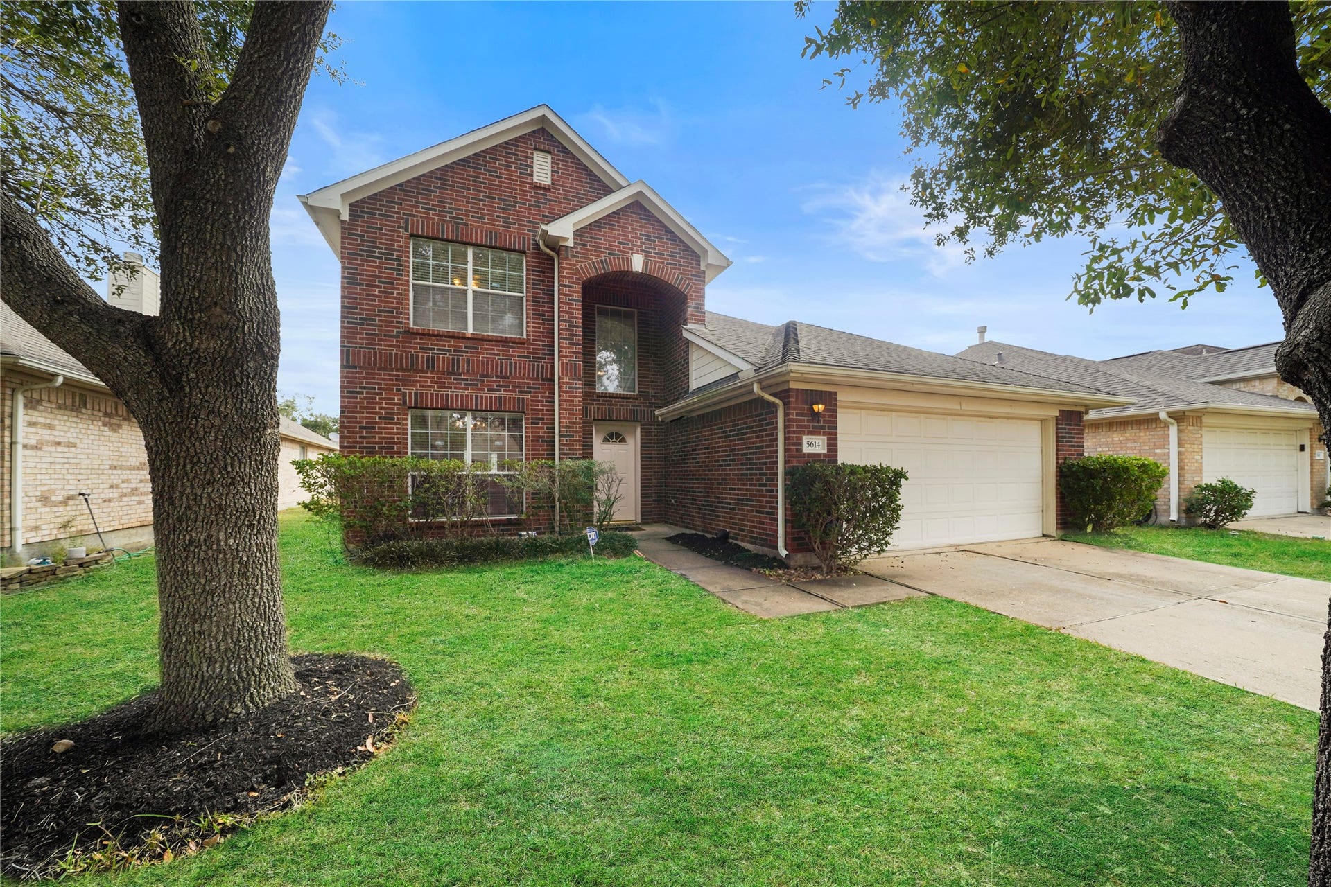5614 Gaffney Lane, Houston, TX 77084 Welcome home to this 4-bedroom, 2.5-bath traditional in Villages of Langham Creek, where flexible living spaces, a first-floor primary suite, upstairs game room, two-car garage, and fenced backyard create an inviting place to call home.