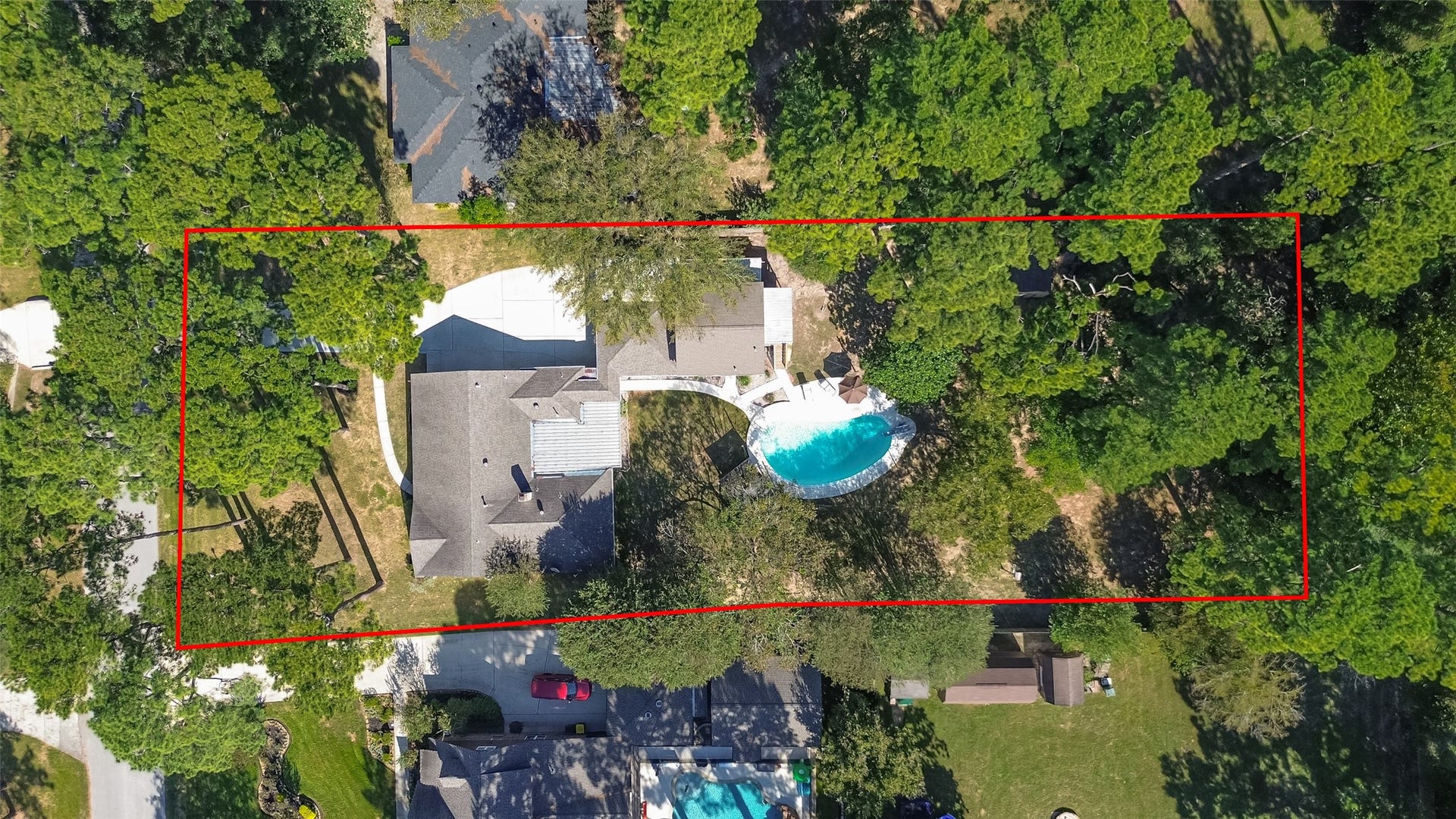 1535 Memorial Drive, Conroe, TX 77304 AERIAL VIEW OF THIS BEAUTIFUL PROPERTY OFFERING A BEAUTIFULLY UPDATED HOME, A RELAXING BACKYARD AND POOL! AND DON'T FORGET ABOUT THE POOL HOUSE AND OVERSIZED LOT WITH MATURE PINE AND PECAN TREES. THIS HOME IS SITUATED ON 38,640 LOT SIZE, THAT'S ALMOST A FULL ACRE! NOT TO MENTION THE GREAT NEIGHBORHOOD THAT IS JUST MINUTES FROM SHOPPING, SCHOOLS AND COMMUTING. CALL TODAY FOR YOUR PRIVATE SHOWING!