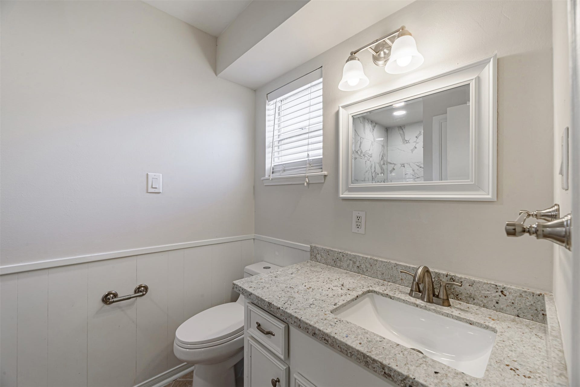 124 Dogwood Street, Sugar Land, TX 77478 Close-up view of vanity area in bathroom offers the possibilities in it.
