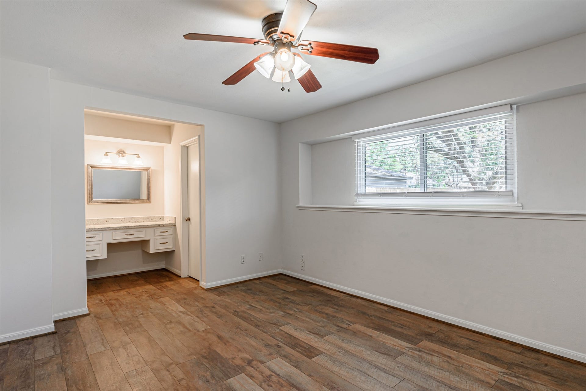 124 Dogwood Street, Sugar Land, TX 77478 The Master Bedroom. This view shows the wide access door to the bathroom.