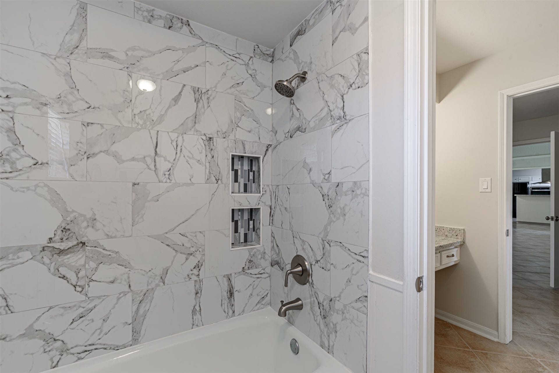 124 Dogwood Street, Sugar Land, TX 77478 Another view of the beautiful remodeled bathroom.