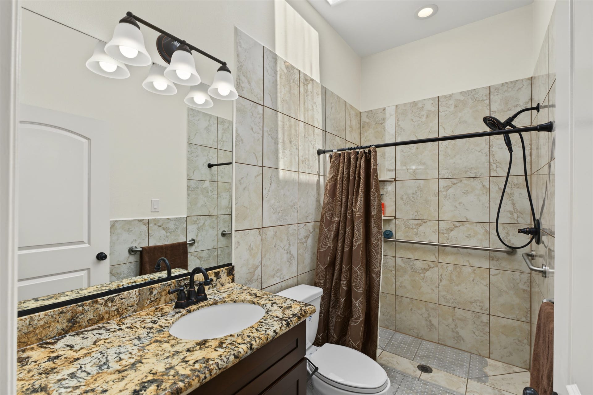 This bathroom serves for the first and second bedroom