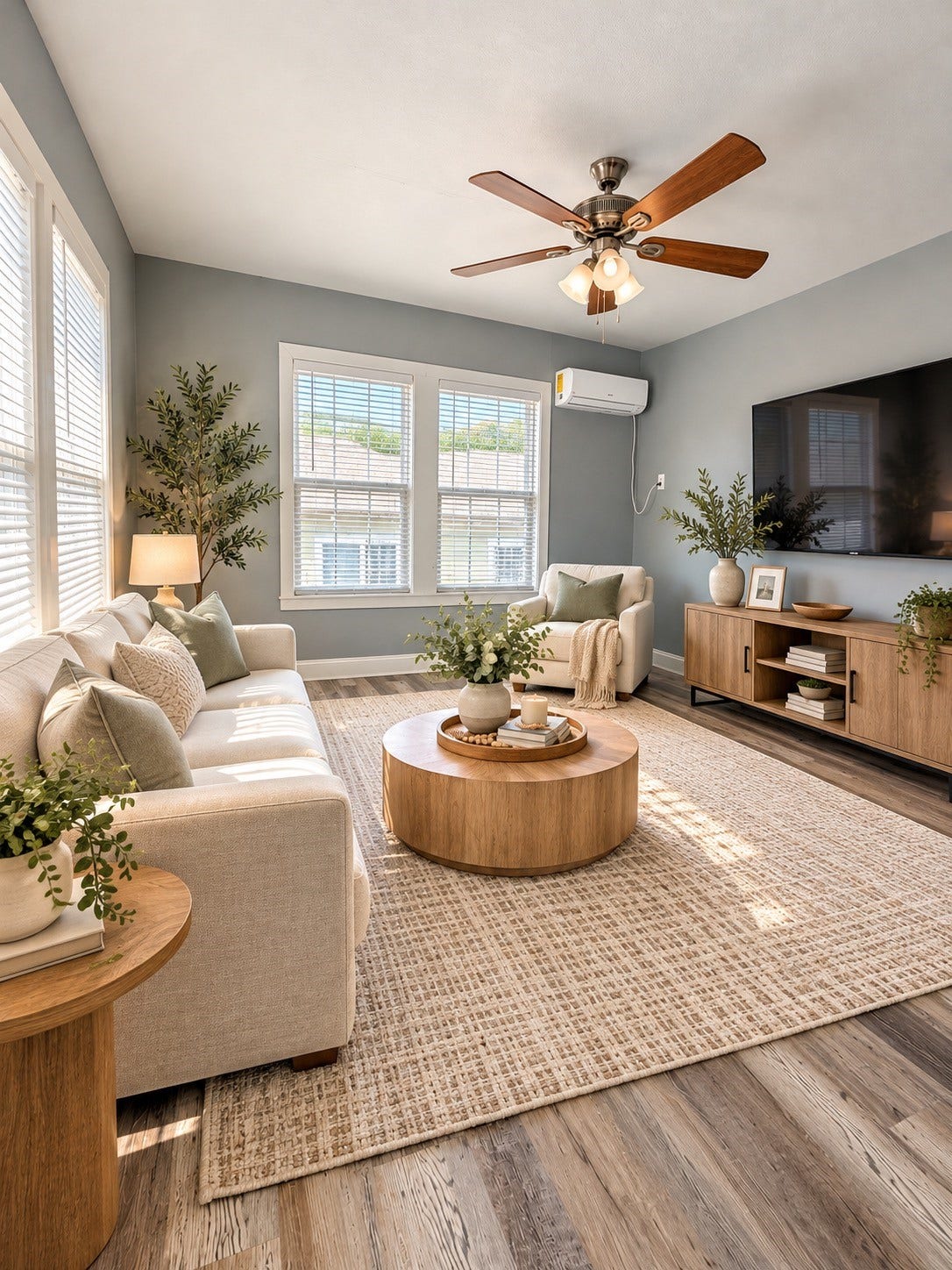 4615 Schroeder Street, #4, Houston, TX 77011 Staged living room.