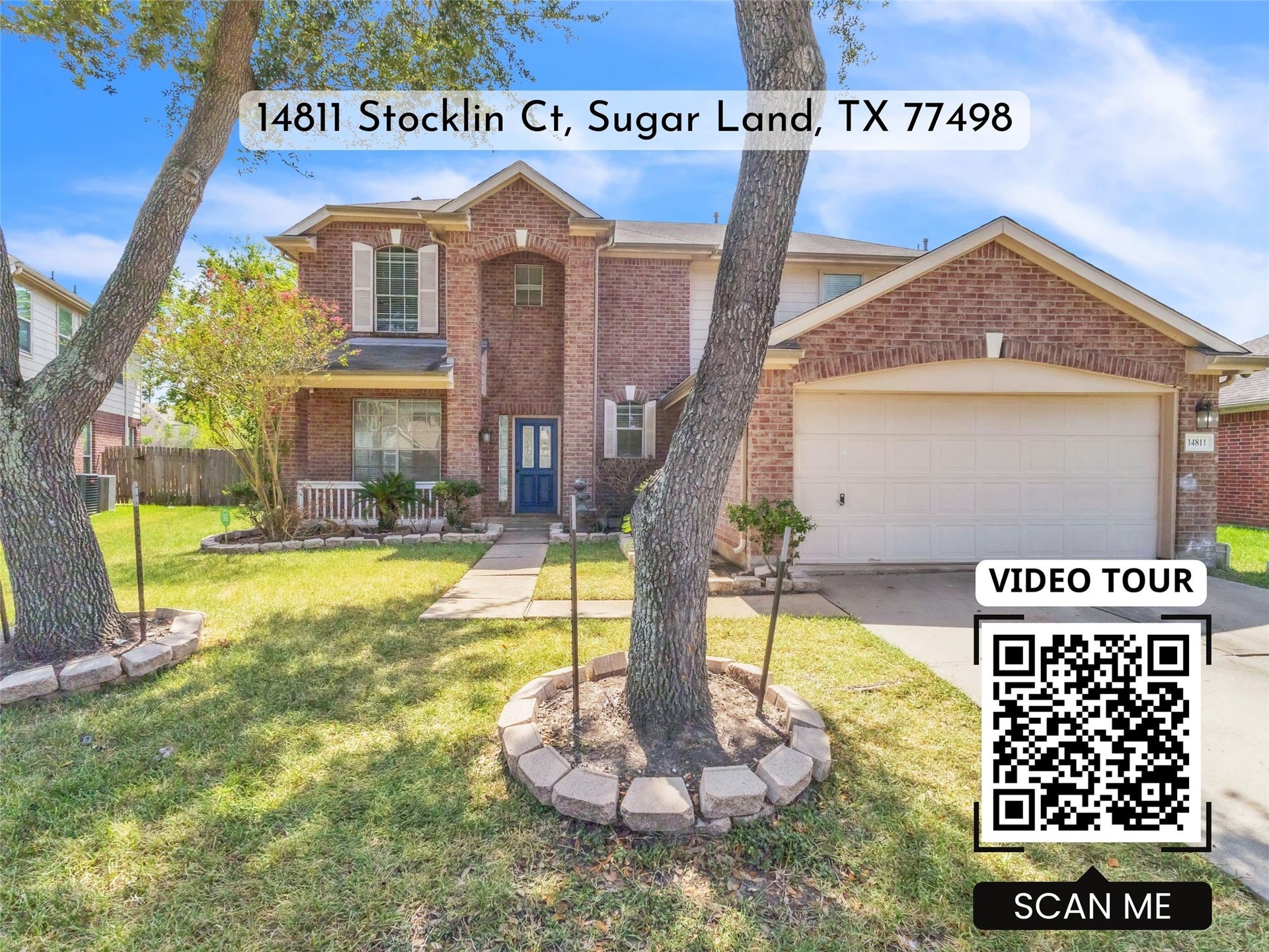 14811 Stocklin Court, Sugar Land, TX 77498 Video Tour Walk-through QR Code