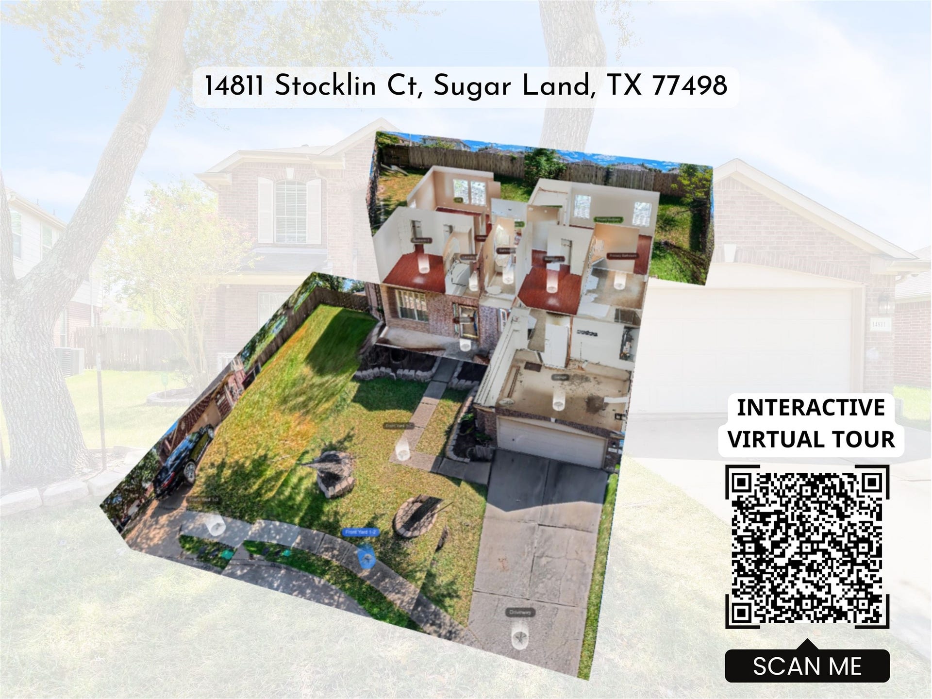 14811 Stocklin Court, Sugar Land, TX 77498 Virtual Tour QR Code