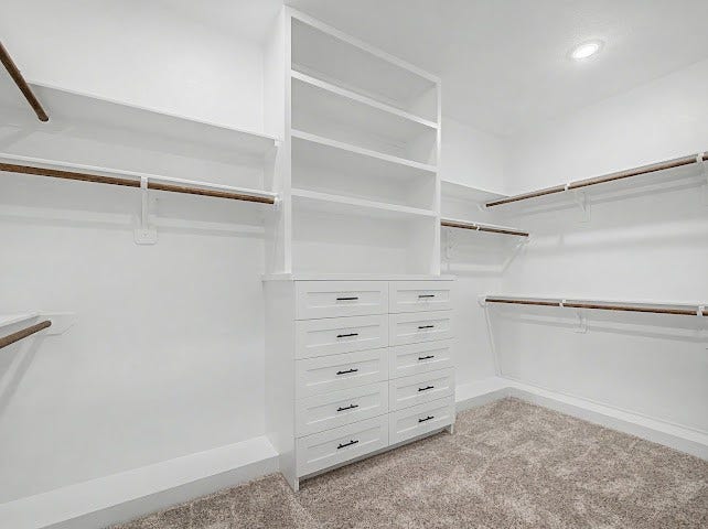 Primary walk-in closet