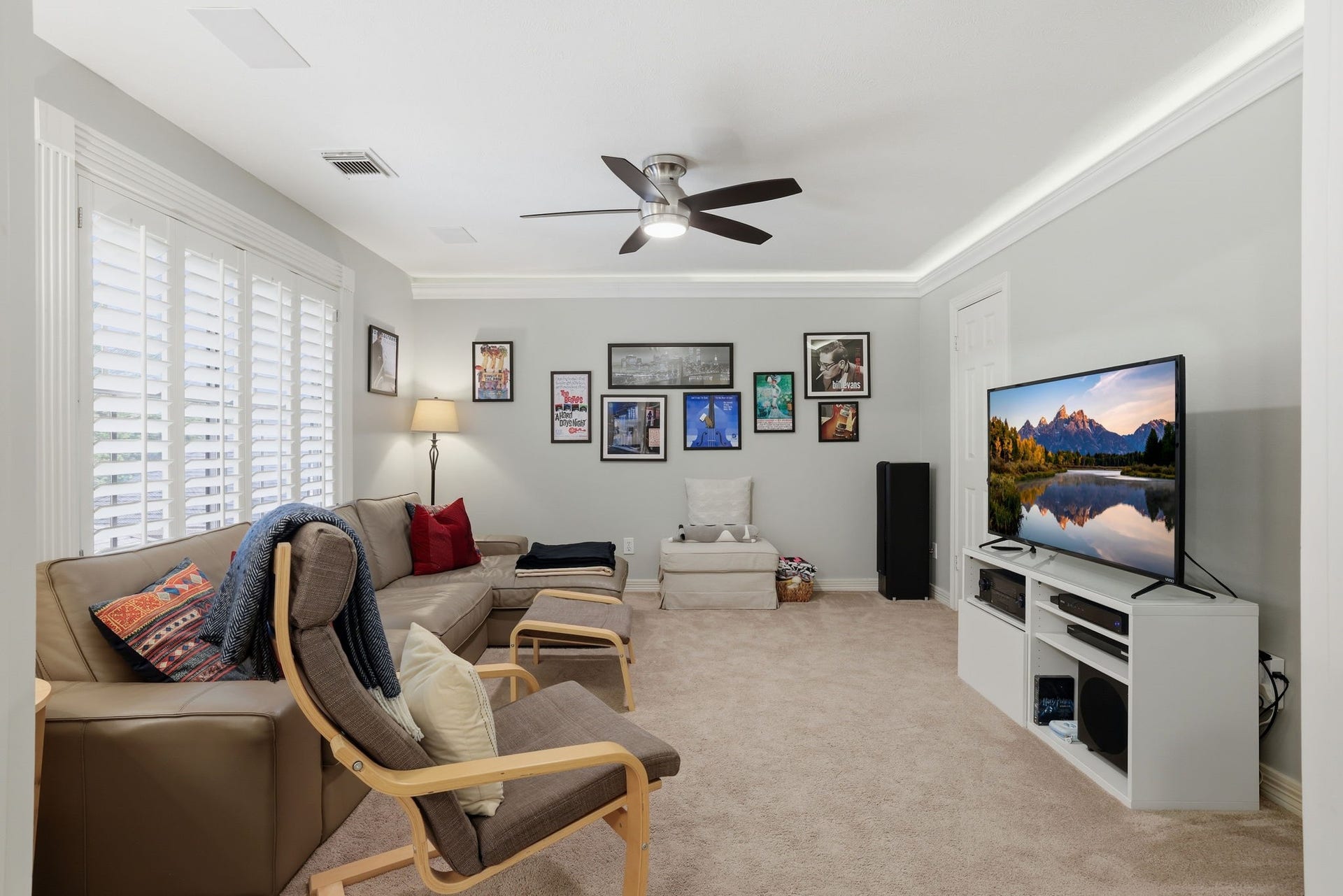 4519 Castlewood Street, Sugar Land, TX 77479 This is the Mediaroom or 5th bedroom, with French doors, just off the game room
