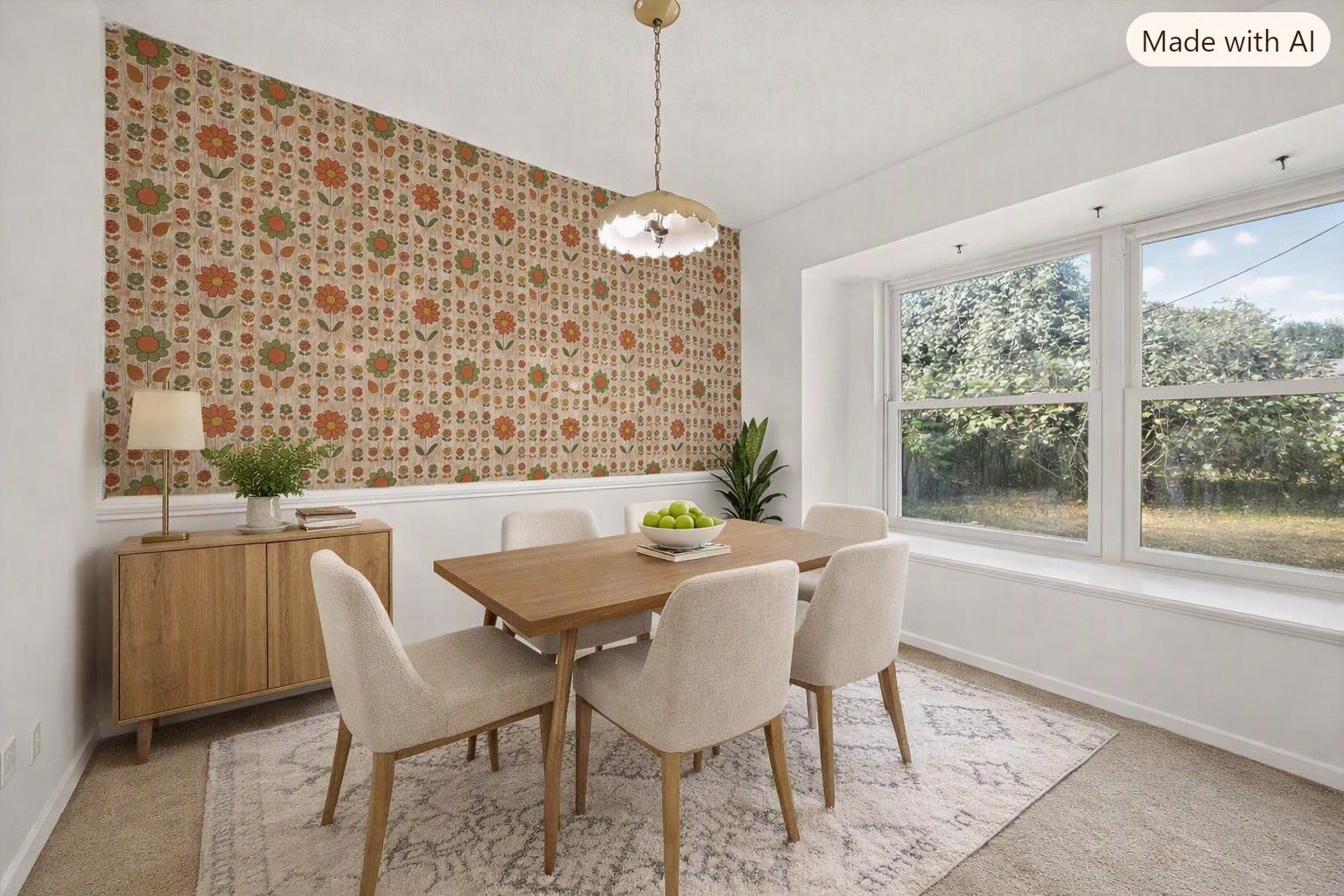 7742 Willow Mint Lane, Houston, TX 77086 Virtual staged breakfast area.