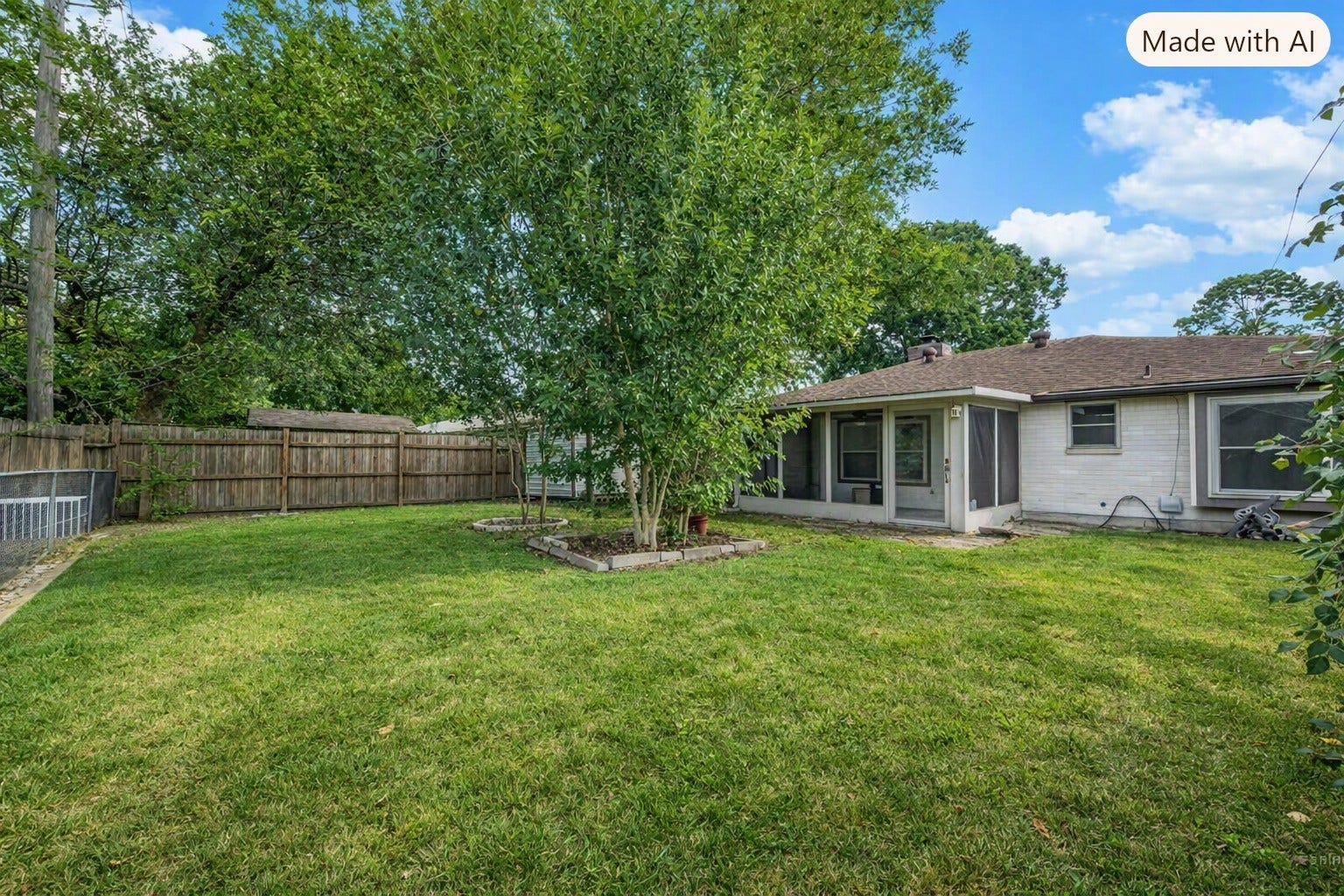 7742 Willow Mint Lane, Houston, TX 77086 Virtually enhanced grass for backyard.