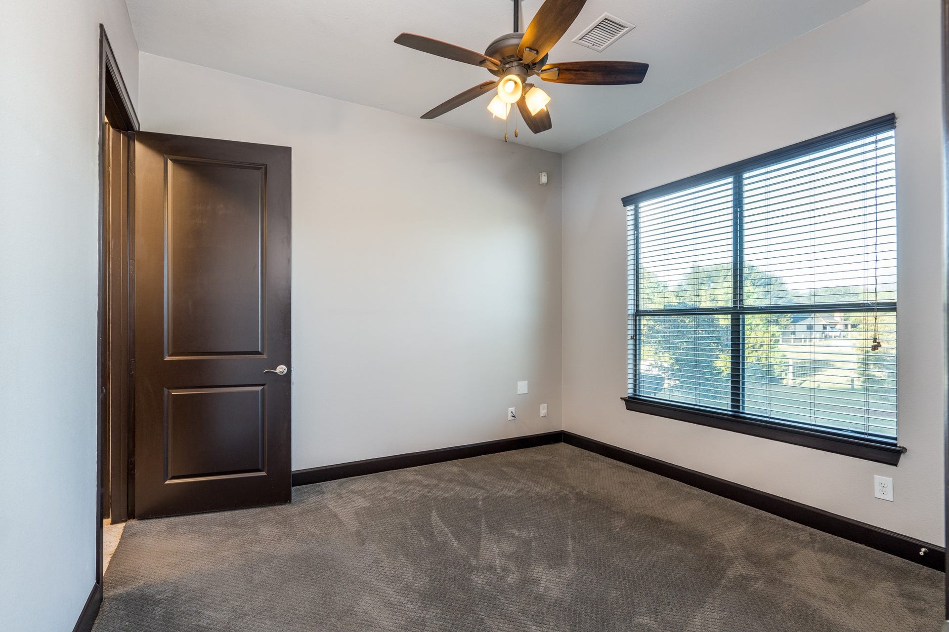 Second bedroom down is the perfect accessible guest suite.