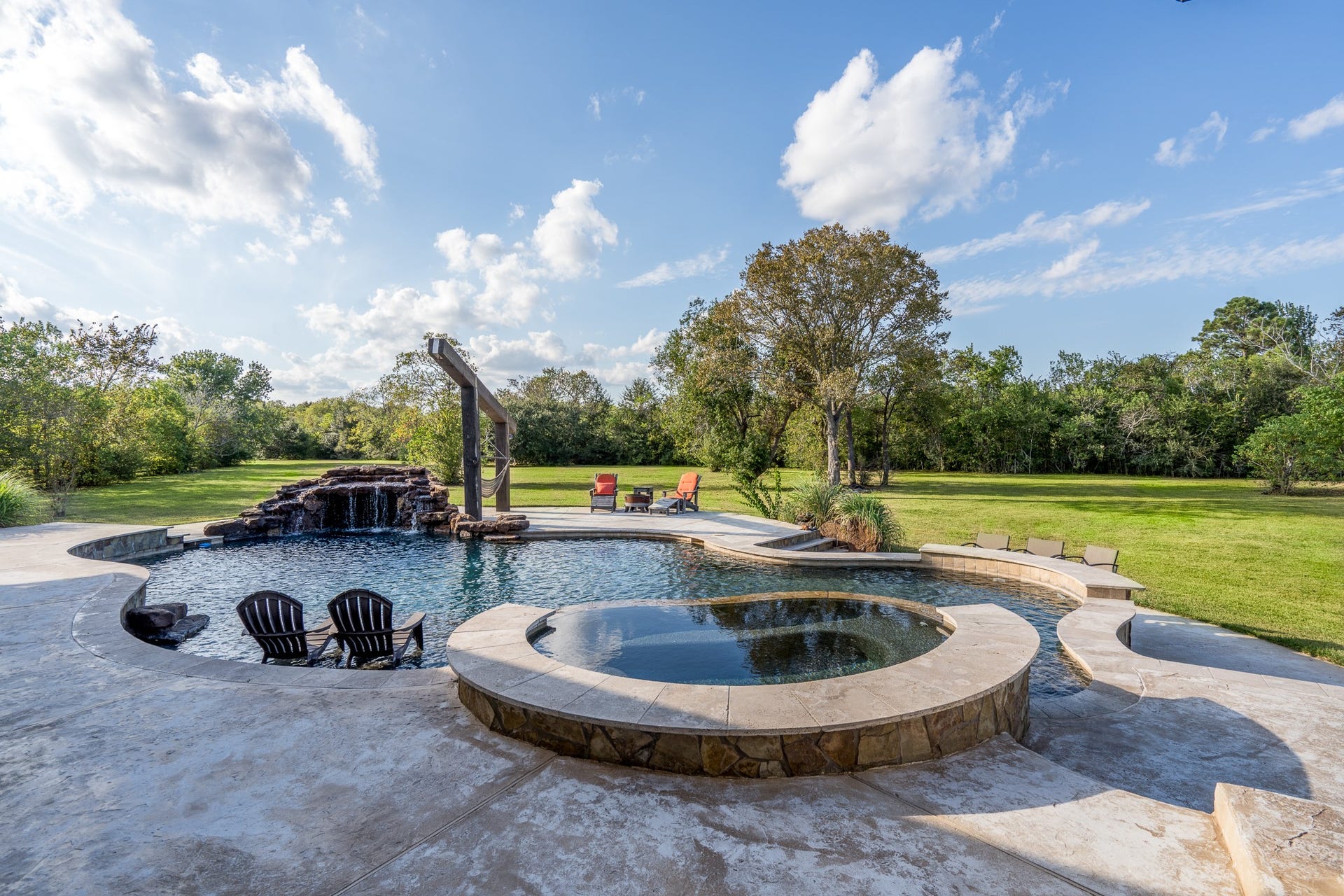 There are private views and an expansive backyard on your 3 acre lot.