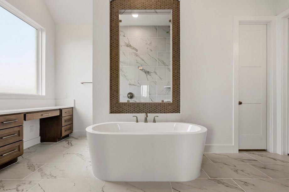 7013 Southwest Drive, League City, TX 77546 Spa inspired bath with freestanding tub