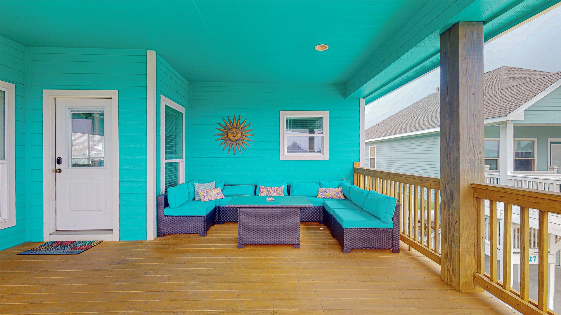 923 Tidelands Drive, Crystal Beach, TX 77650 This vibrant costal furniture comes with the sale of the home.
