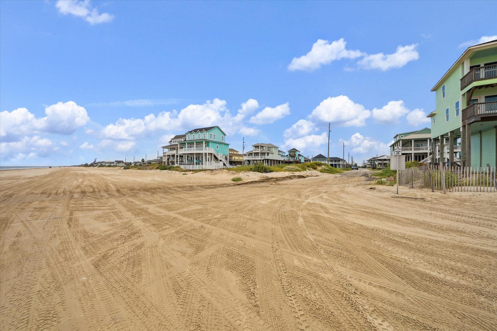 923 Tidelands Drive, Crystal Beach, TX 77650 A view of the neighborhood beach access from the beach.