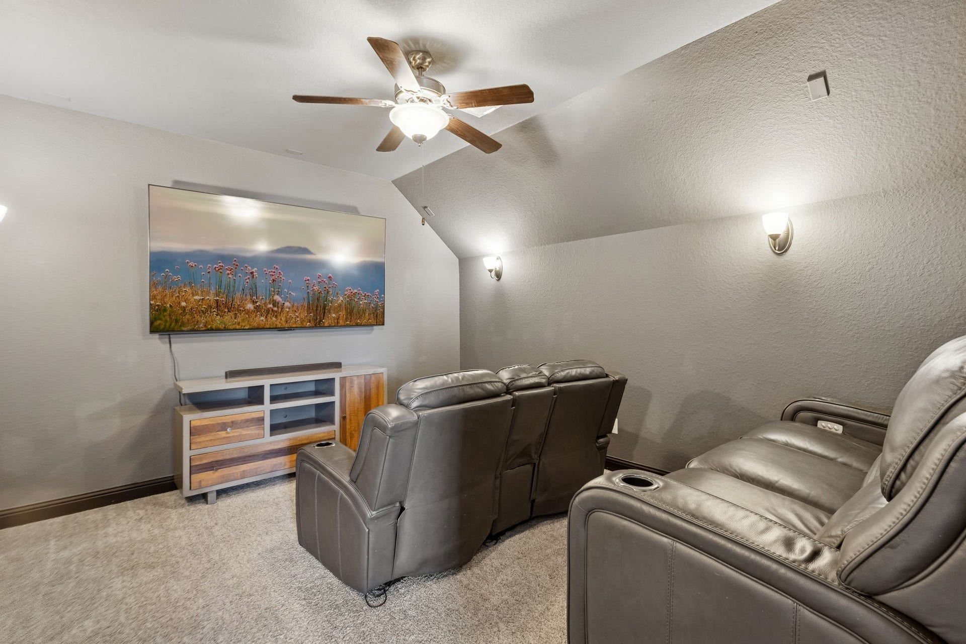 1619 Dove Ridge Drive, Katy, TX 77493 Movie nights are elevated in the private media room, which is designed with custom lighting for a true cinematic experience.
