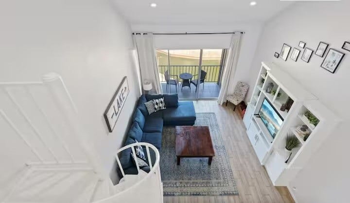 12500 Building D UNIT 335 Melville Drive, #335, Montgomery, TX 77356 View of the living room from the loft