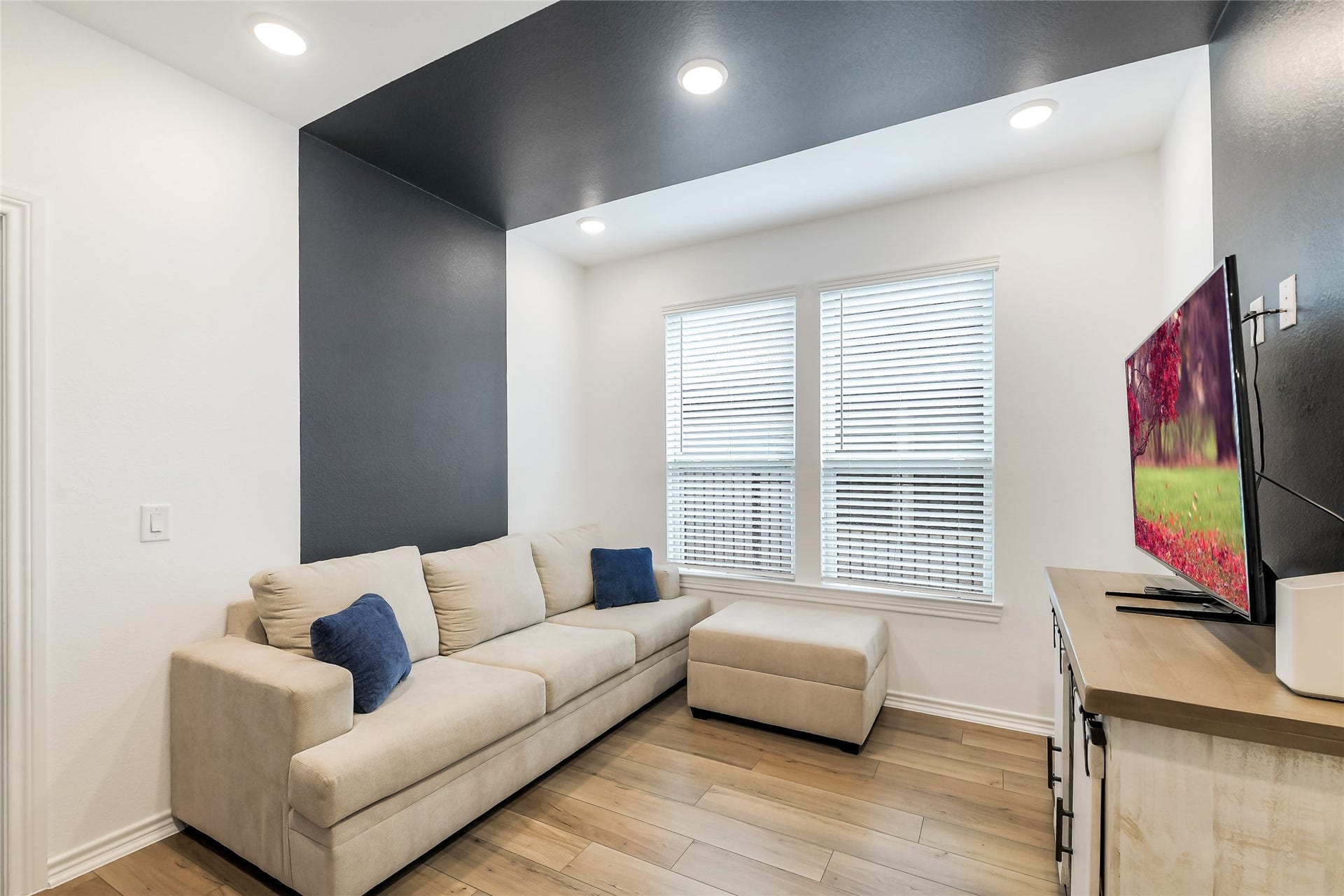 More than a bonus room, this flexible second living space gives the home another place to gather and rechargeperfect for movie nights, a game room, lounge, or comfortable retreat away from the main living areas. In between the two secondary bedrooms