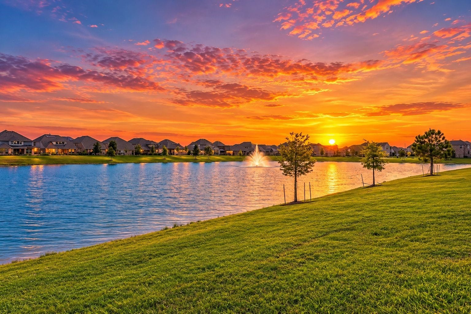 Imagine ending your day with sunsets like this. The lake creates a spectacular backdrop for evening walks, quiet moments by the water, and a relaxed waterfront lifestyle that feels like an escape without ever leaving home.